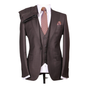 TSH brown three piece suit