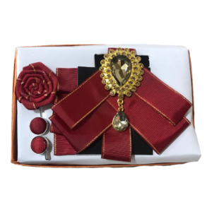 TSH peach barrister bow tie