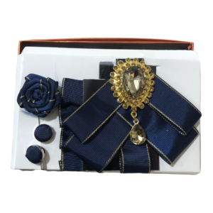 TSH-navy blue barristers bow tie