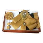 TSH - gold barristers bow tie