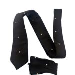 TSH Black Polka Dot Tie Set