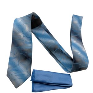TSH Cerulean Current Abstract Tie