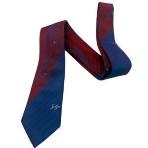 TSH Crimson & Cobalt "SunSun" Signature Tie