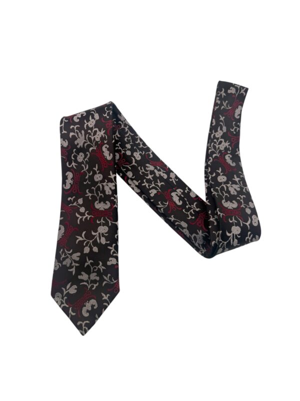 TSH Noir Floral Vine Tie