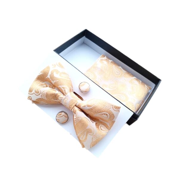 TSH floral 3in1 gold bow tie