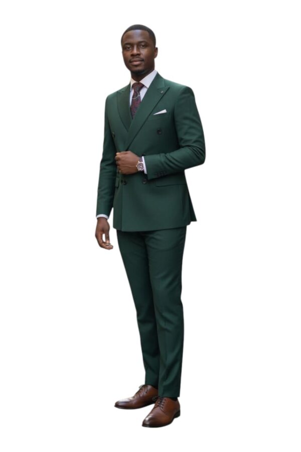 57b6bce3-e65b-4269-985f-3275bc95a0f7 TSH Forest Emerald Double-Breasted Suit