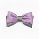 Two-Tone Purple & Grey Bow Tie | Stylish Accessory 2 Two-Tone Purple & Grey Bow Tie | Stylish Accessory