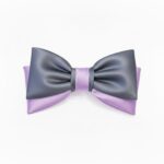 Two-Tone Grey & Lavender Bow Tie for Formal Occasions