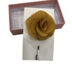 Golden Flower Lapel Pin Brooch for Suits & Jackets 1 Golden Flower Lapel Pin Brooch for Suits & Jackets