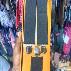 Classic Black Suspenders for Men – Adjustable & Stylish