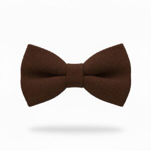 Brown Textured Bow Tie for Men - Classic & Dapper Style
