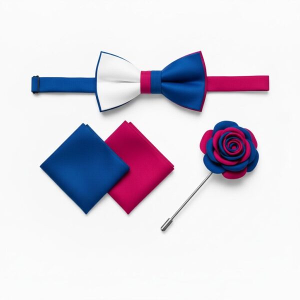 1775662998406-jyniark3u3.jpg Blue & Magenta Men's Formal Accessory Set for Events