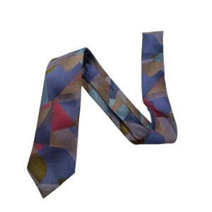 Abstract Geometric Art Silk Tie for Men