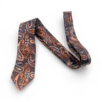 Brown Paisley Men's Tie for Distinctive Style
