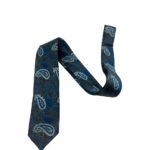 Men's Blue Paisley Silk Tie - Classic & Versatile Style
