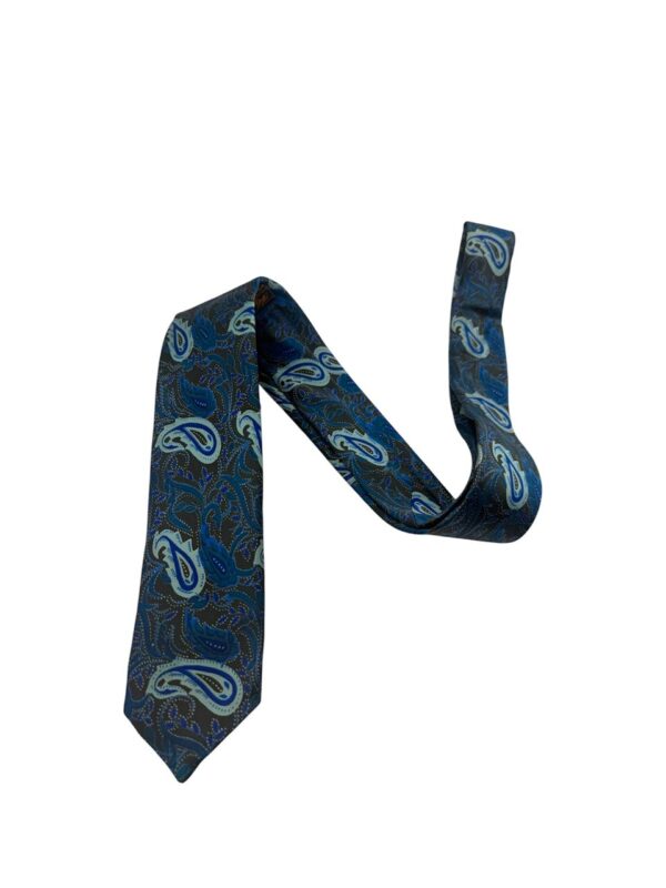 Men's Blue Paisley Silk Tie - Classic & Versatile Style