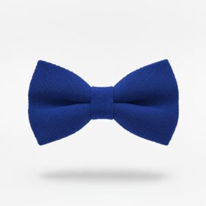 Royal Blue Textured Bow Tie
