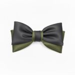 Two-Tone Green & Black Bow Tie for Men | Modern Style 2 Two-Tone Green & Black Bow Tie for Men | Modern Style