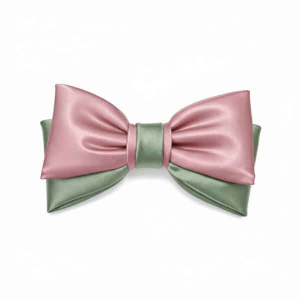 wm-1775573812538-0v1djbd1yd2.jpg Pink and Sage Double Layered Satin Bow Tie