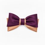 Burgundy & Gold Bow Tie – Reversible Formal Wear