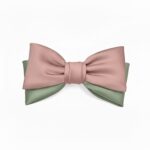Blush Pink & Sage Green Layered Boutique Bow 1 Blush Pink & Sage Green Layered Boutique Bow