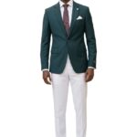 Men's Hunter Green Suit Jacket - Modern Fit 2 Men's Hunter Green Suit Jacket - Modern Fit
