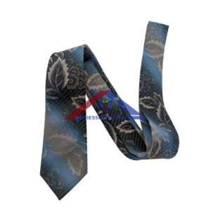 Blue Floral Pattern Silk Tie for Men - Limited Edition