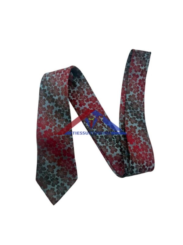Red Floral Men's Silk Tie - Limited Edition Design