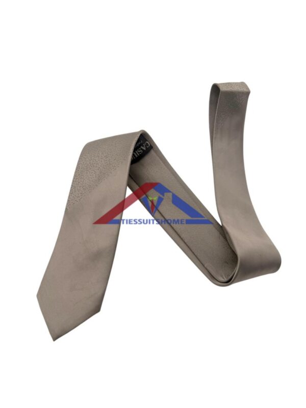 Men's Taupe Textured Silk Tie - Limited Edition Style