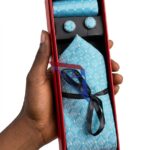 Aqua Blue Tie Set: Cufflinks, Pocket Square & Gift Box 2 Aqua Blue Tie Set: Cufflinks, Pocket Square & Gift Box