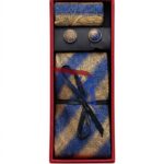 Men's Paisley Tie Set with Cufflinks & Pocket Square 2 Men's Paisley Tie Set with Cufflinks & Pocket Square