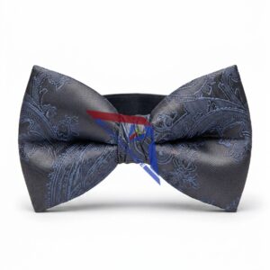 Men's Navy Paisley Bow Tie - Adjustable Formal Accessory